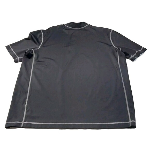 Lands End Mens Large 42-44 Black Athletic Shirt Tee Spandex Blend Lightweight - Picture 2 of 13